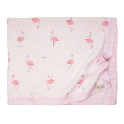 Плед Розовый фламинго Сонный гномик 516